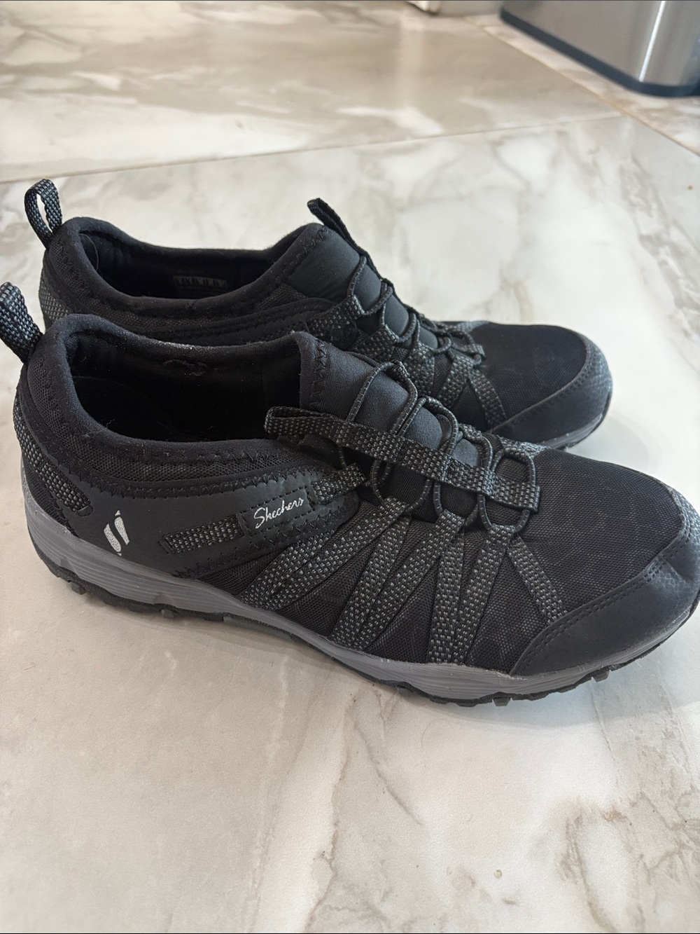 Skechers Women's Black Athletic Slip-On Sneakers